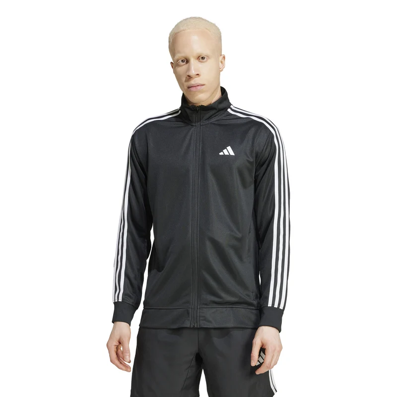 Taining Essentials 3 Stripes Trainingsjacke Herren-Schwarz