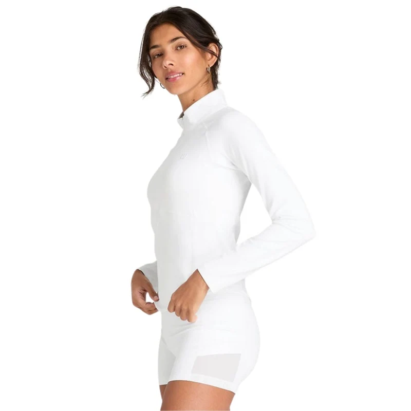 Wilson W Baseline Half Zip Bright White