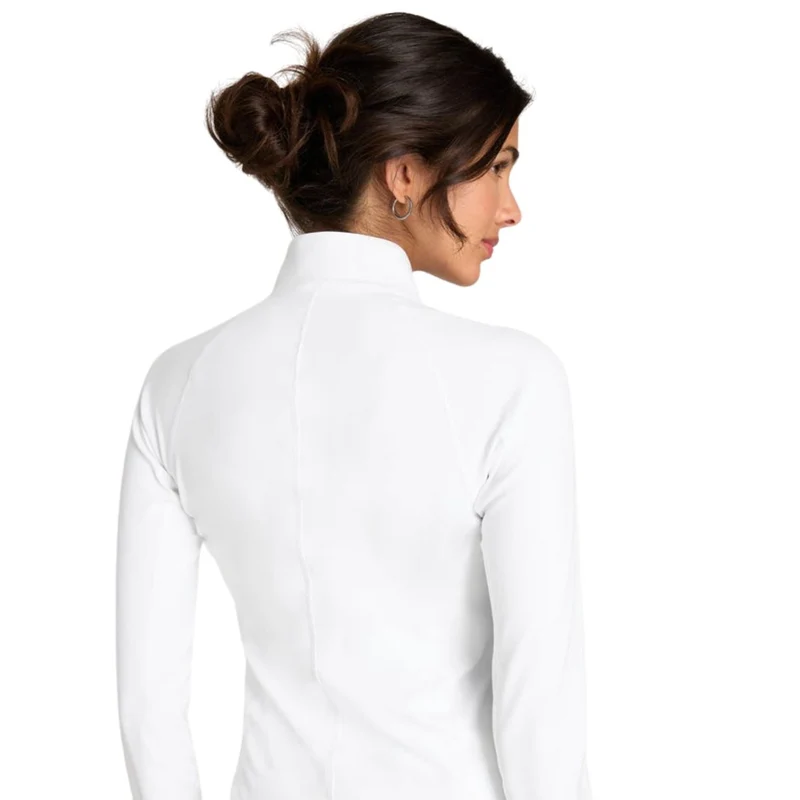 Wilson W Baseline Half Zip Bright White