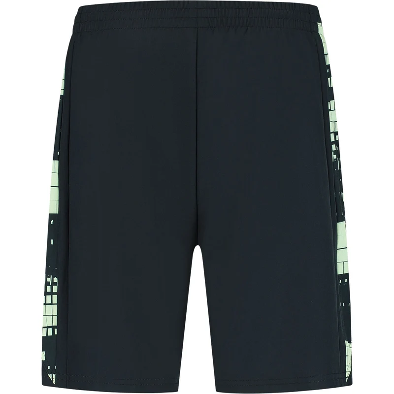 Dunlop Mens Game Shorts Black/Fair Green
