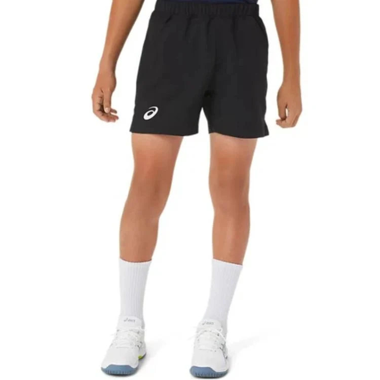 Asics Short Tennis Boys Junior Zwart