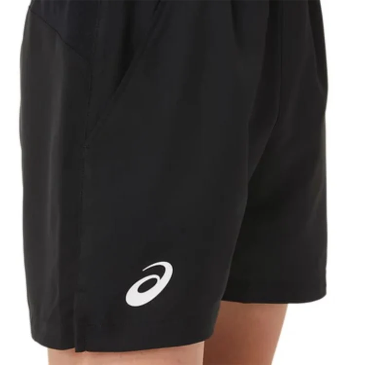 Asics Short Tennis Boys Junior Zwart