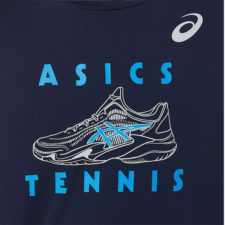 Asics Boys T-Shirt Graphic SS Top Jongens Blauw