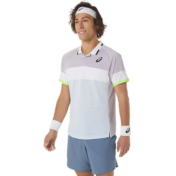 Asics Polo Shirt Match Heren Violet
