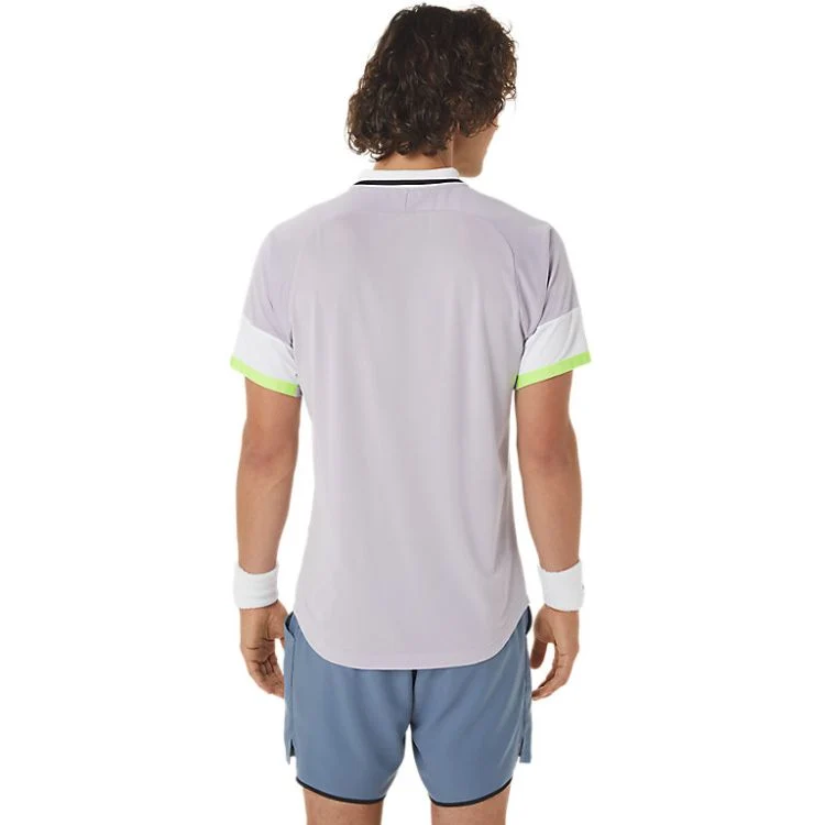 Asics Polo Shirt Match Heren Violet
