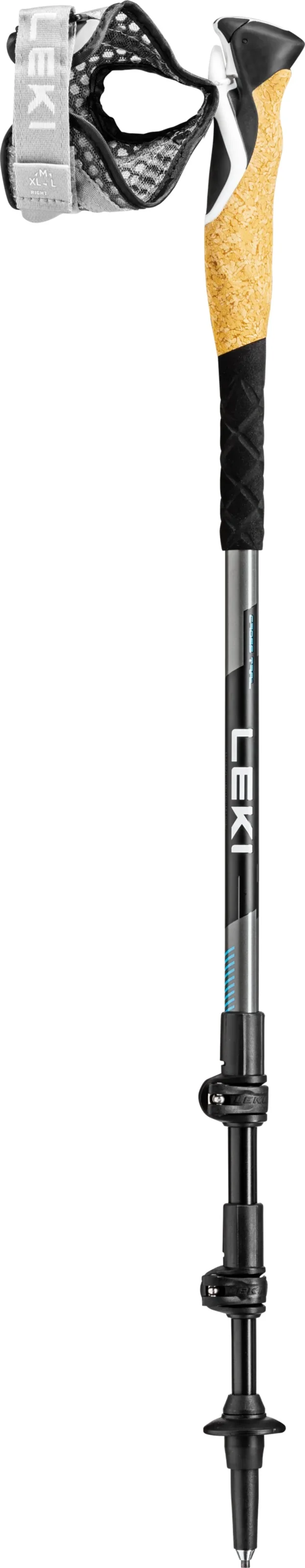 Leki CROSS TRAIL LITE TA Cross Trail black-white-light blue (110-130 cm) Unisex