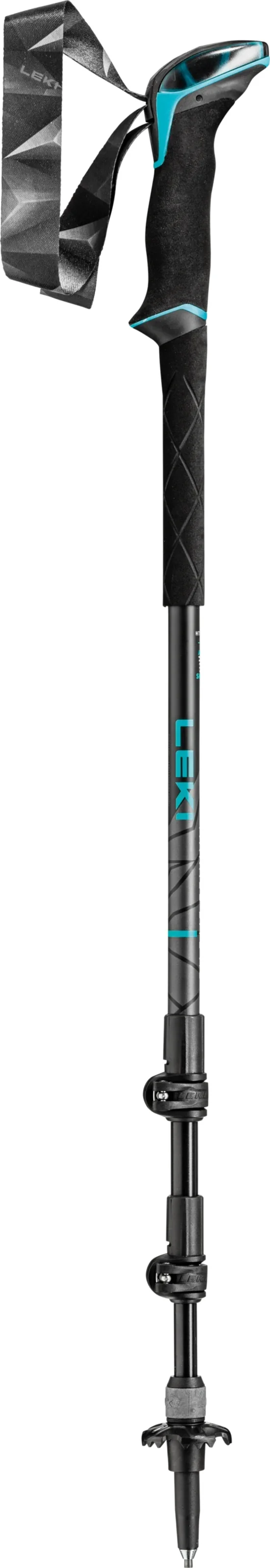 Leki MAKALU LIFE AS Wanderstöcke black-dark anthracite-petrol (100-135 cm) Unisex
