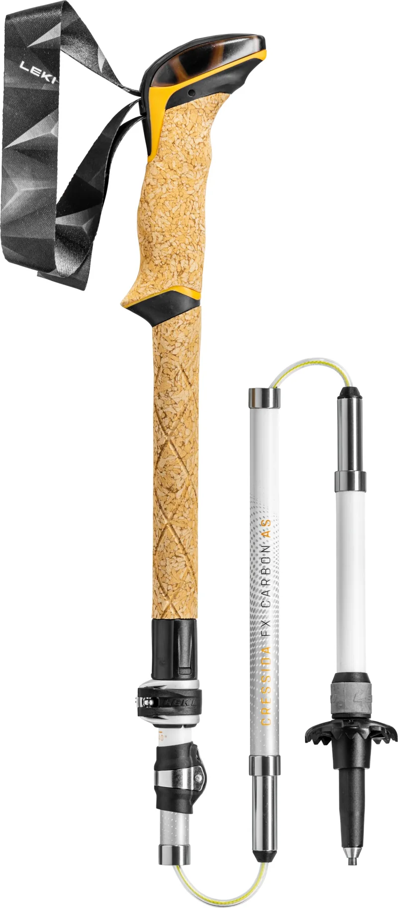 Leki CRESSIDA FX CARBON AS Wanderstöcke white-mango-silver (100-120 cm) Damen