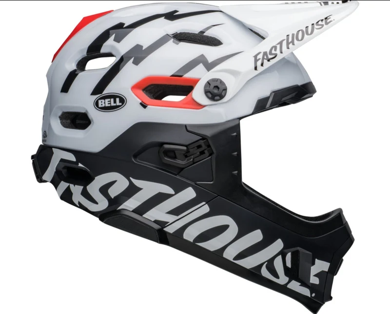 Bell SUPER DH SPHERICAL MIPS Fahrradhelm matte/gloss black/white Unisex