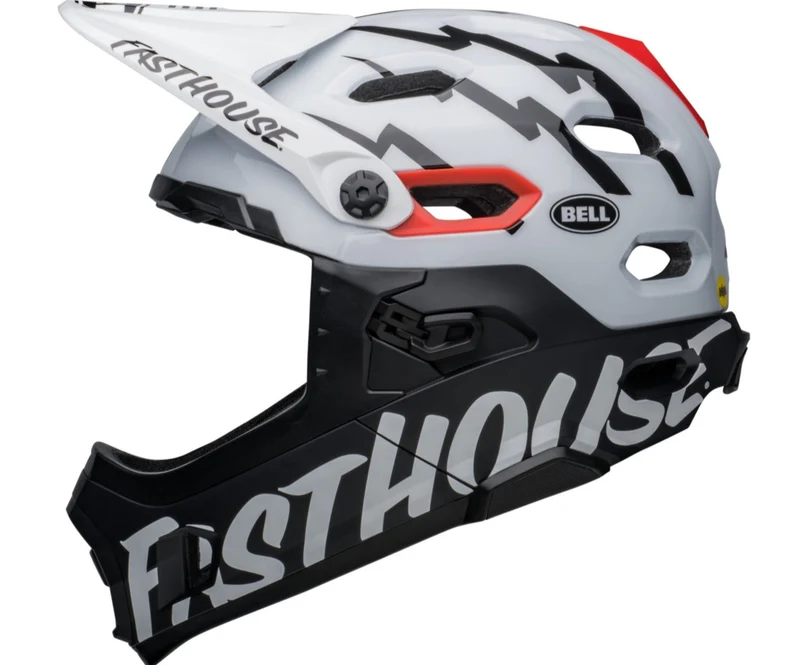Bell SUPER DH SPHERICAL MIPS Fahrradhelm matte/gloss black/white Unisex