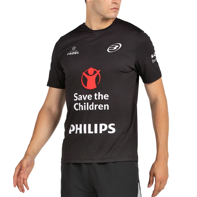 BULLPADEL MOFERO Negro FW25 MARTIN DI NENNO (Camiseta Oficial)