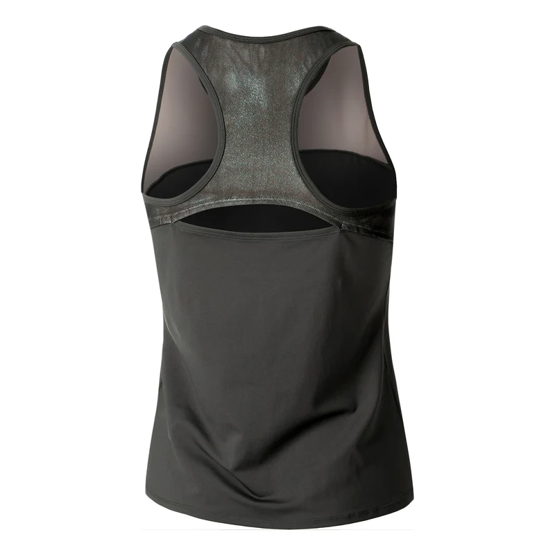 Sparkle Racerback Tank-Top Damen-Anthrazit
