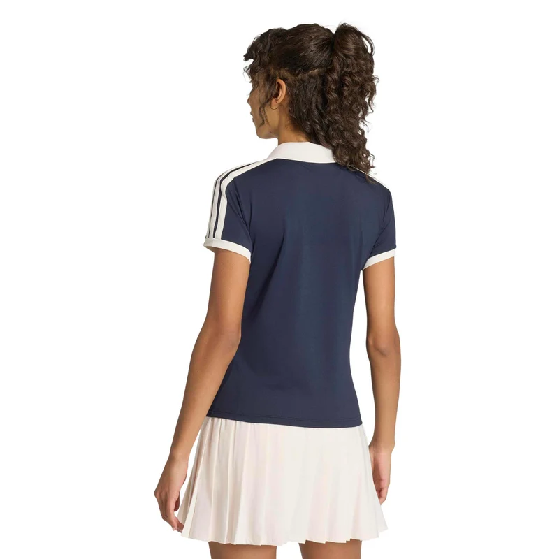 Classics Polo Damen - dunkelblau, beige