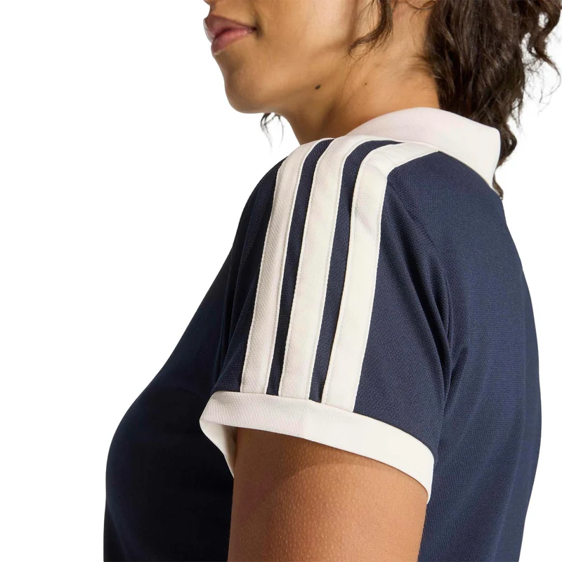 Classics Polo Damen - dunkelblau, beige