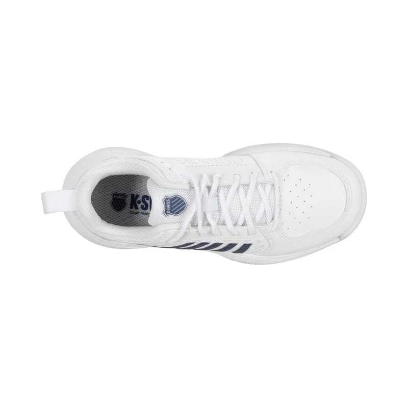 Court Express 2 Teppichschuh Kinder - weiß, dunkelblau