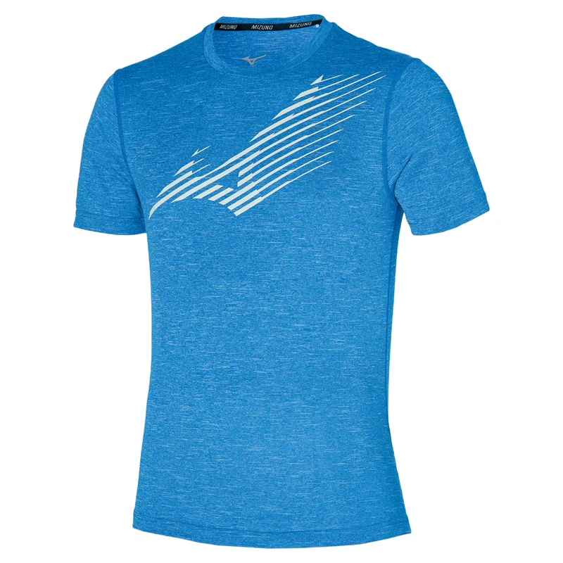 Mizuno T-Shirt Core Graphic RB Tee Heren Turquoise