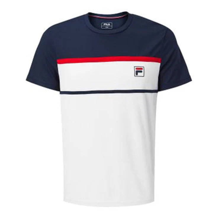 Fila T-Shirt Steve Junior Wit Blauw