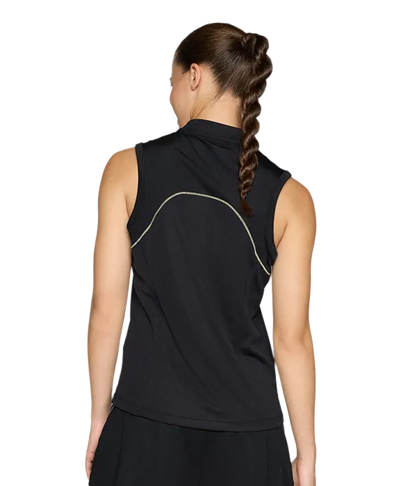 Camiseta Asics Manga Corta Court Perfomance Negro Mujer