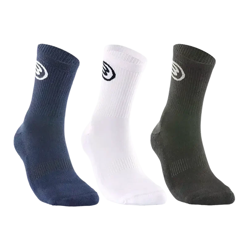 Calcetines Bullpadel BP252 Negro/Blanco/Azul Marino