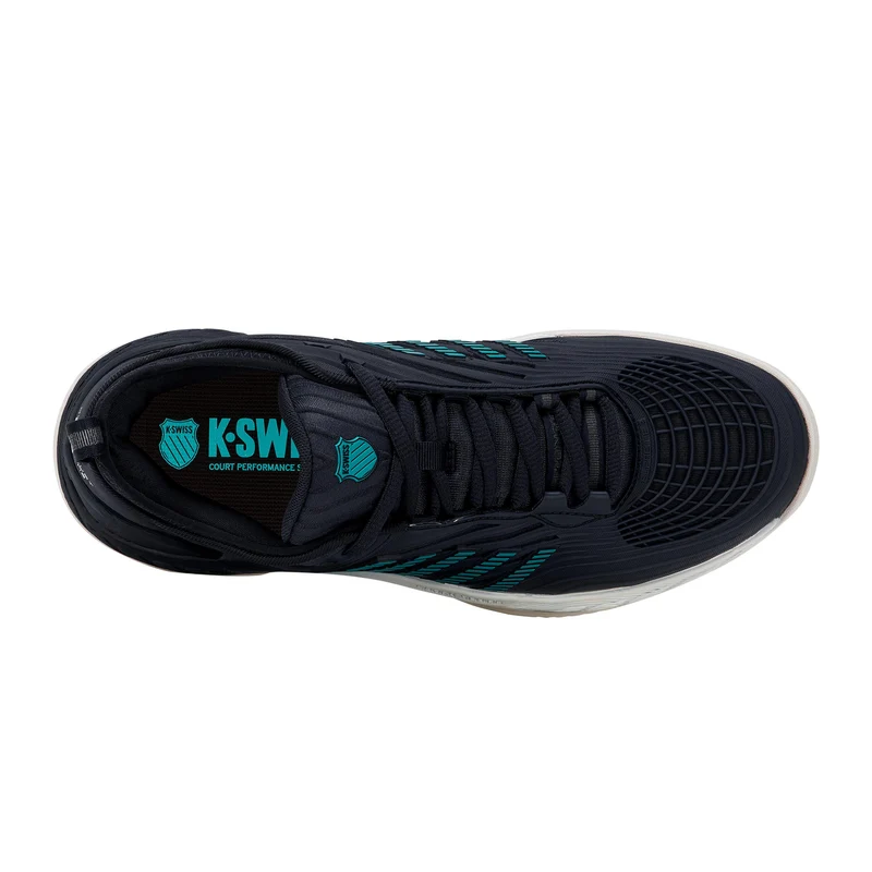 Hypercourt Supreme 2 Sandplatzschuh Herren - schwarz, türkis
