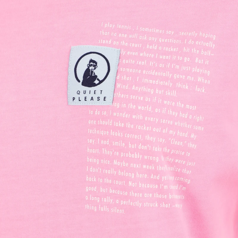 Thoughts Patch T-Shirt Damen - pink