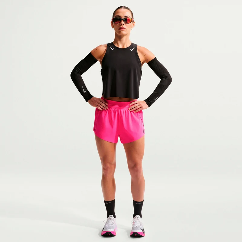 AeroSwift Laufshorts Damen - pink, schwarz