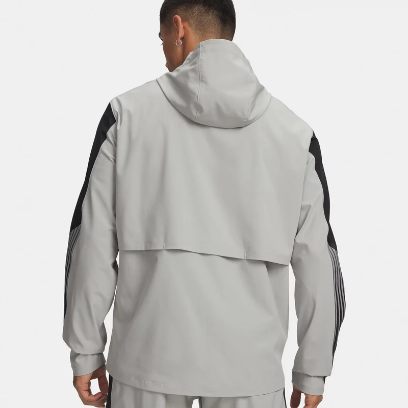 Velociti Storm Hooded Laufjacke Herren-grau, schwarz