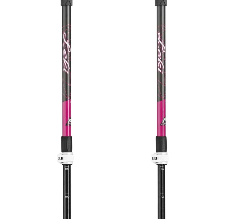 Leki AERGONLITE 2 LADY SL2 PLUS Touringstöcke dunkelanthrazit-berry-weiß (100-135 cm)