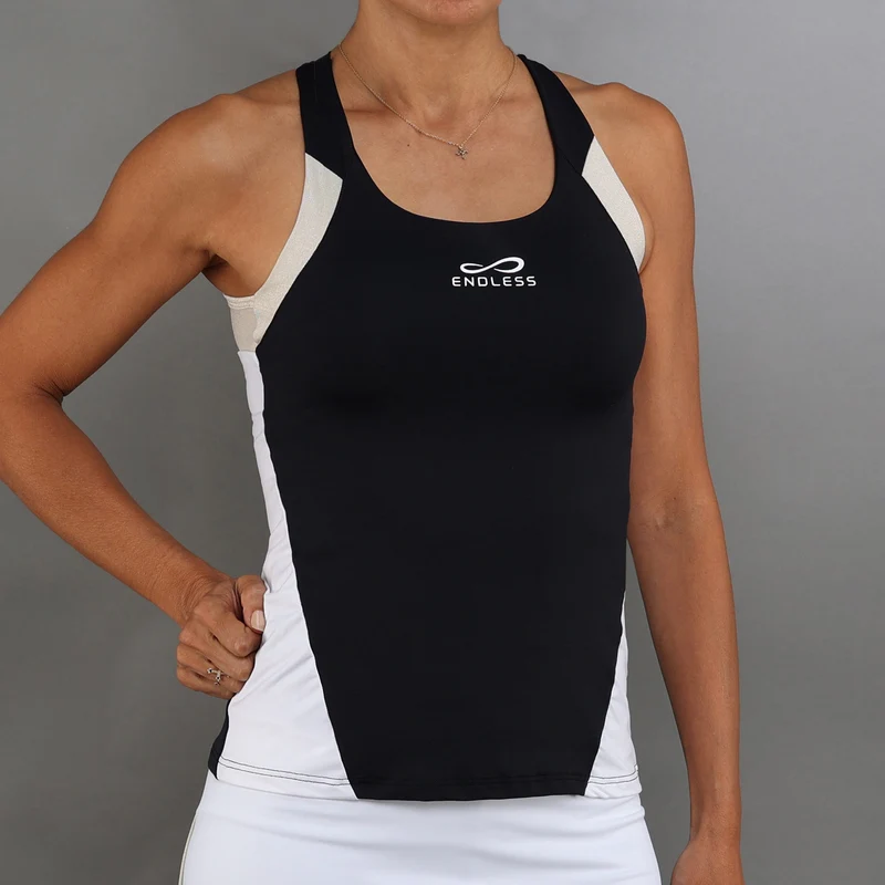 Grace Tank-Top Damen-Schwarz,Gold