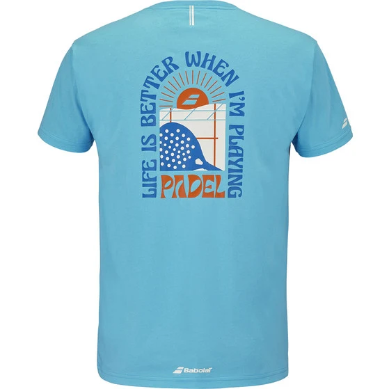 Babolat Perf Cotton T-Shirt 2026 Scuba Blue