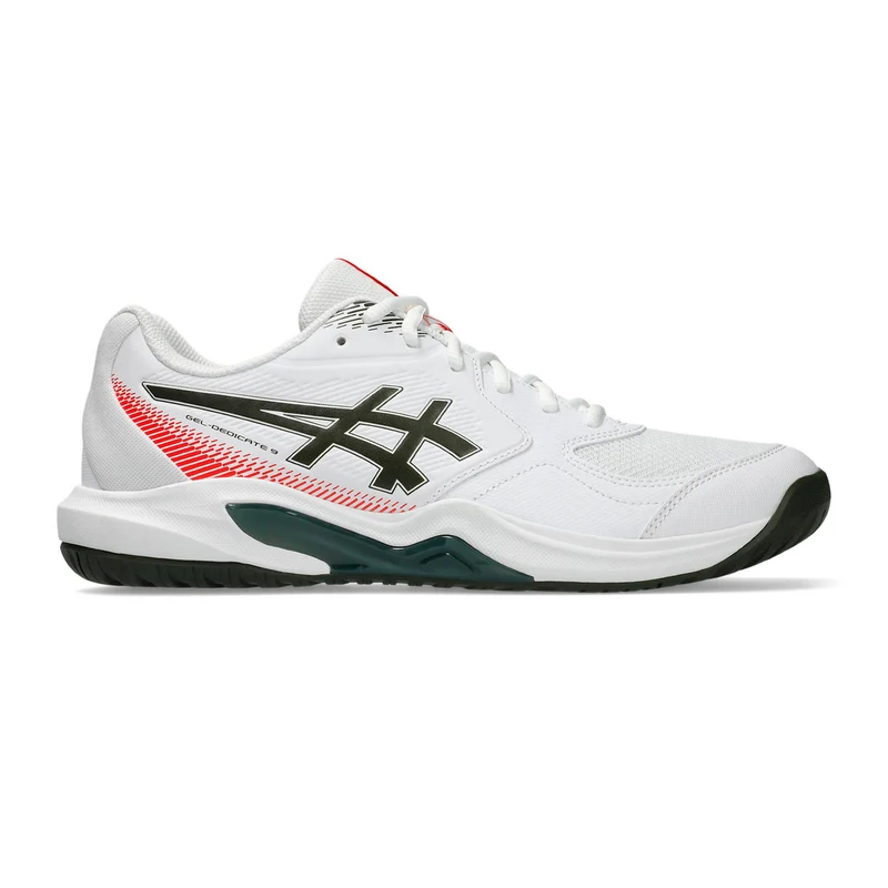 Gel-Dedicate 9 Allcourtschuh Herren - weiß, petrol