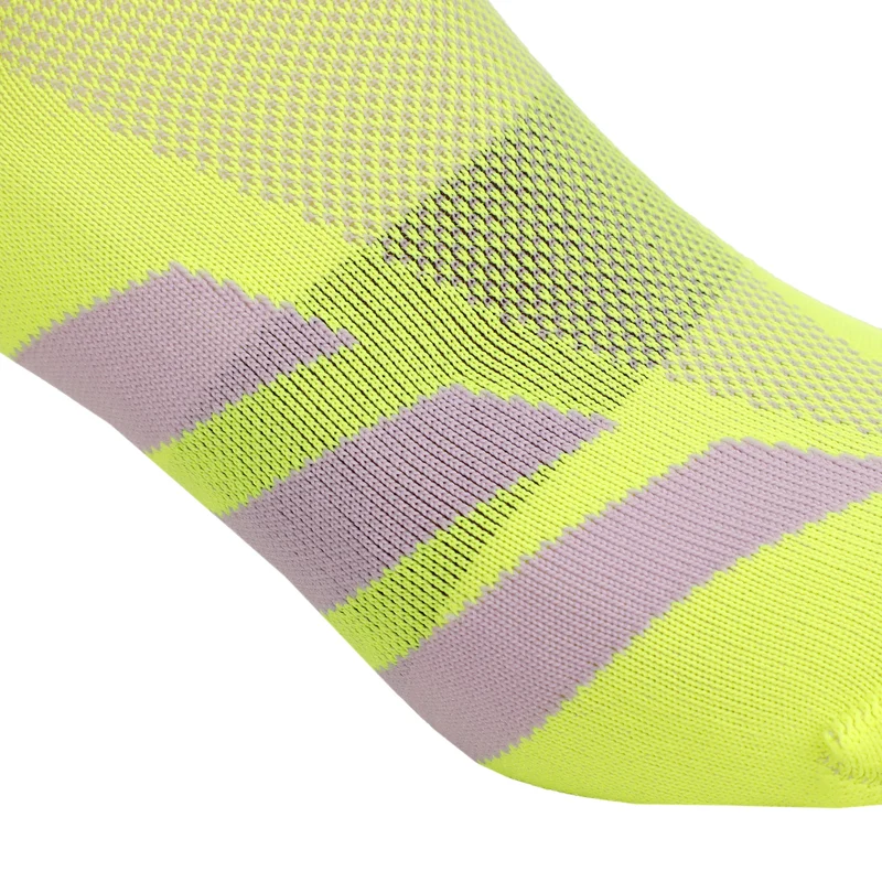 adizero Quarter Laufsocken Unisex - gelb, lila