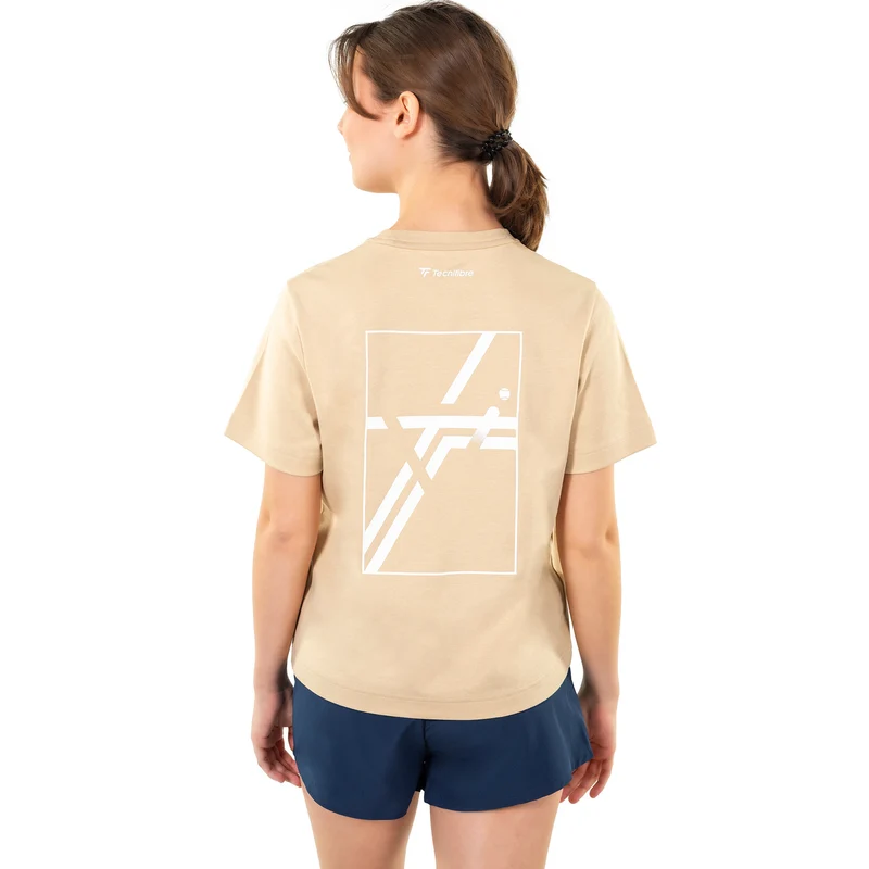 Graphic T-Shirt Damen-sand