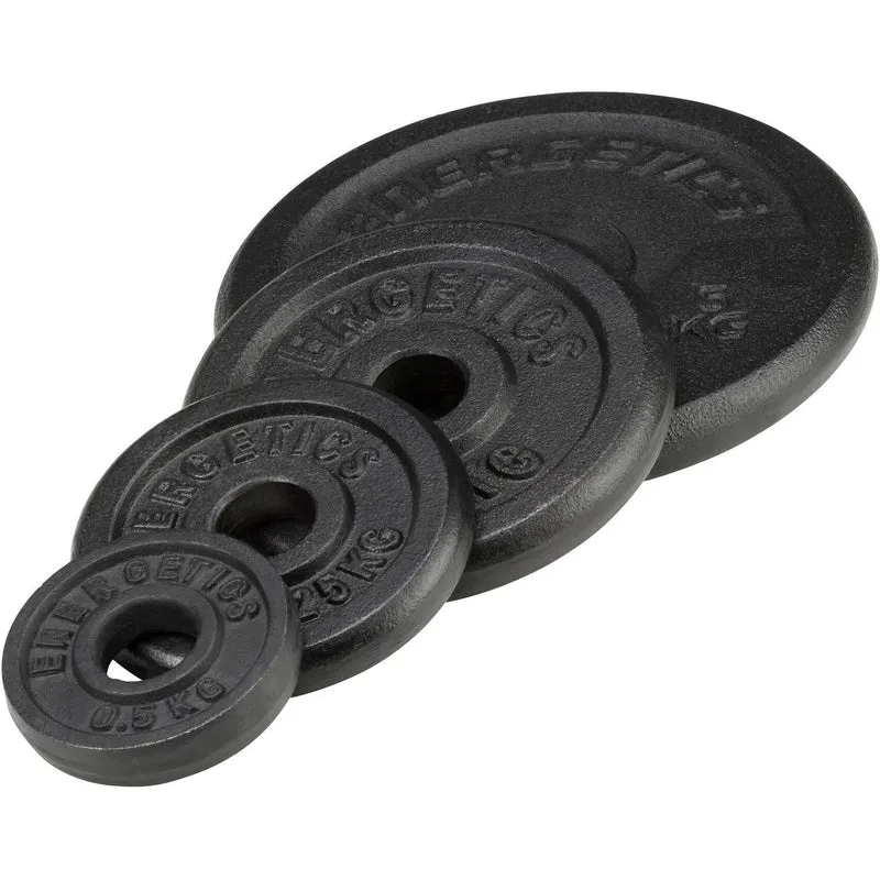 ENERGETICS Hantelscheiben 0,5-5 kg Gusseisen, 30 mm