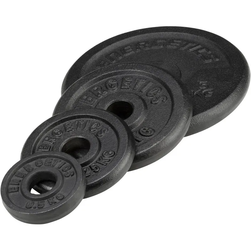 ENERGETICS Hantelscheiben 0,5-5 kg Gusseisen, 30 mm