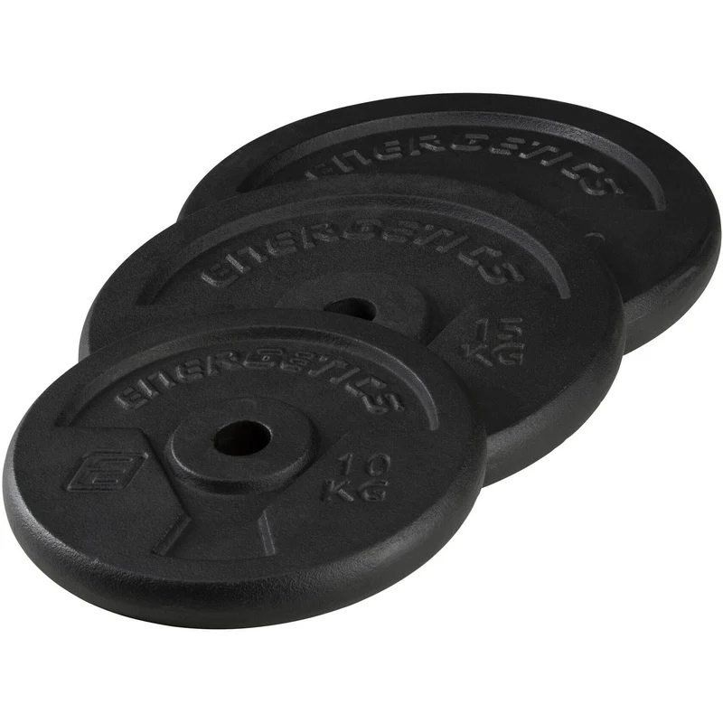 ENERGETICS Gusseisen Hantelscheiben 10kg 15kg 20kg