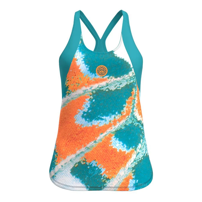 Melbourne 2025 Tank-Top Damen-Petrol,Orange