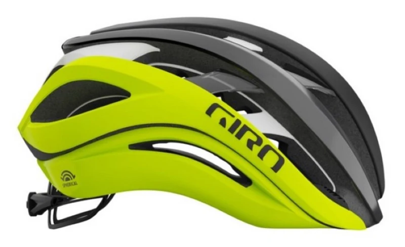Giro AETHER SPHERICAL MIPS Fahrradhelm matte black highlight yellow Herren