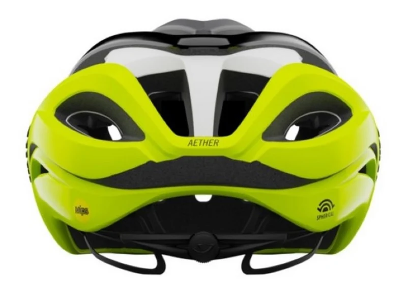 Giro AETHER SPHERICAL MIPS Fahrradhelm matte black highlight yellow Herren