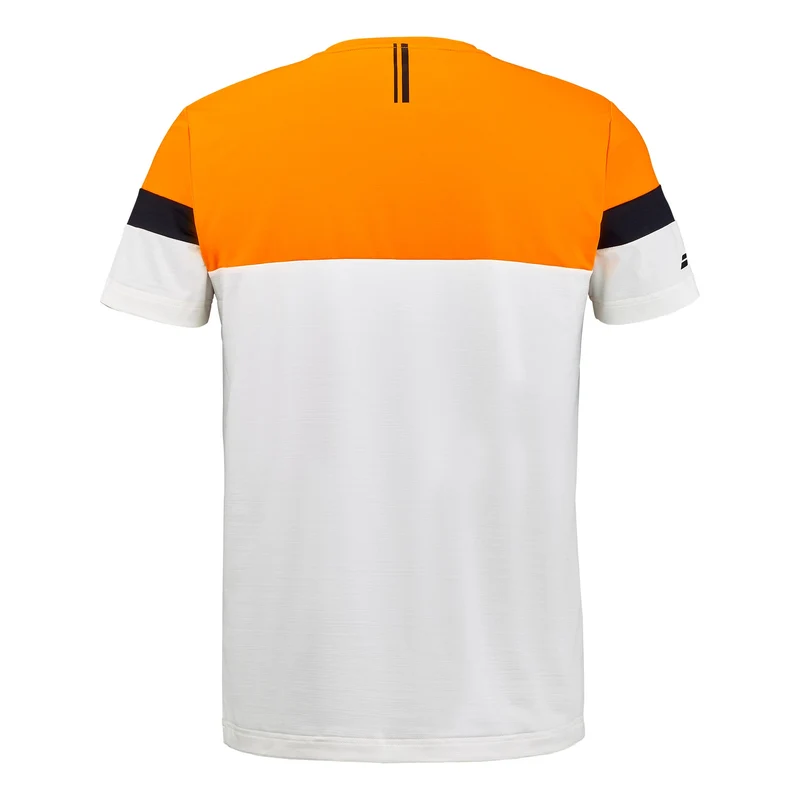 Performance Crew Neck T-Shirt Herren - creme, orange