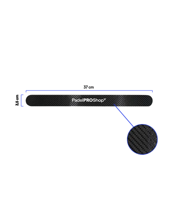 Protector PadelPROShop Carbono Negro con Logo