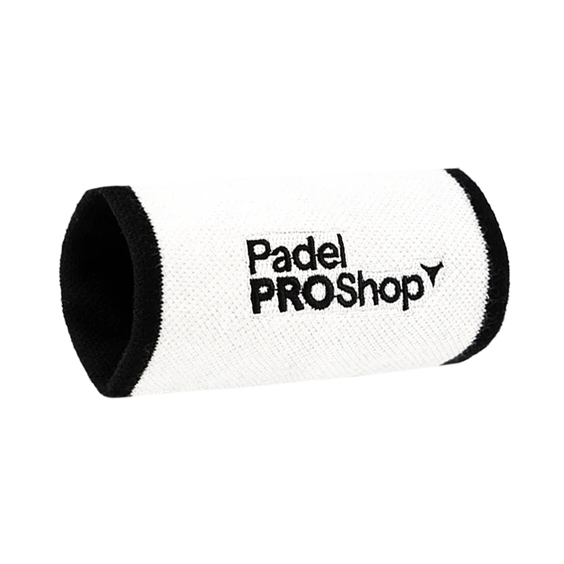 Muñequera Larga PadelPROShop Blanco/Negro Promo