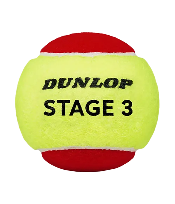 Bote de Pelotas Dunlop Stage 3 Rojo/Amarillo