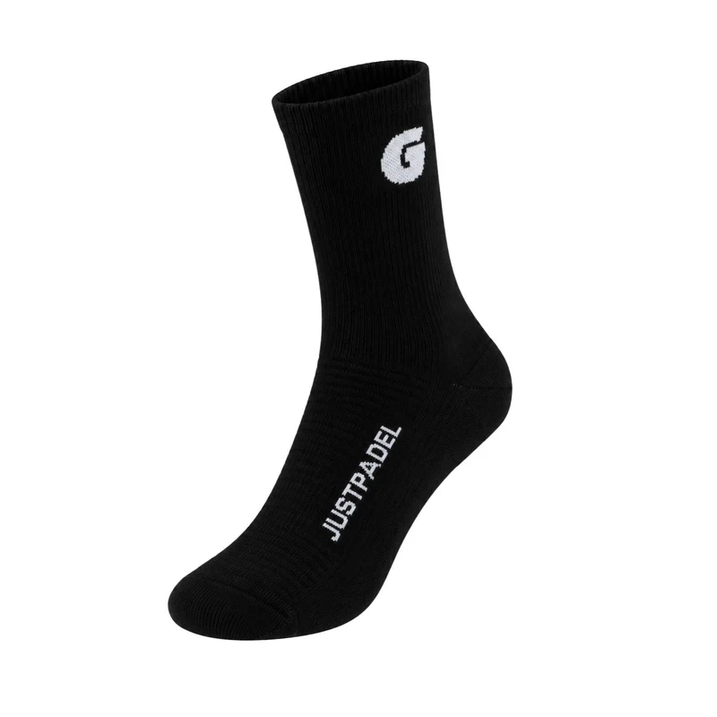 Justpadel X GARRINCHA Basic Crew Padel Sock Black (2 Pack)