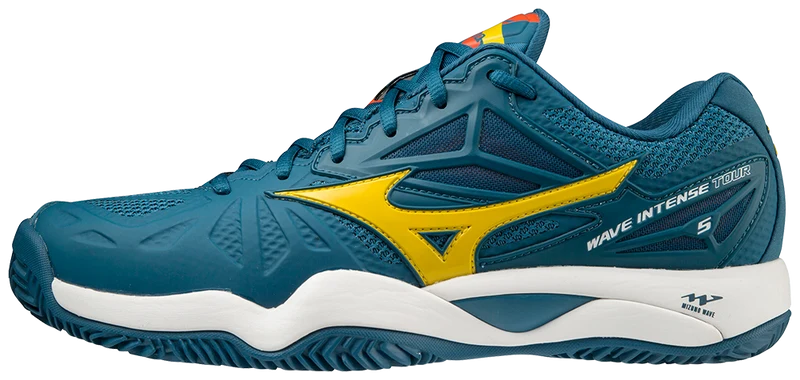 Mizuno Wave Intense Tour 5 CC Mens Padel Shoes (Petroleum Green)