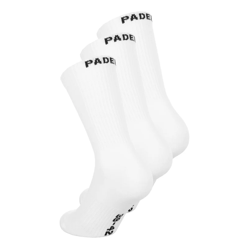 Padelsocken 3er Pack Unisex - weiß