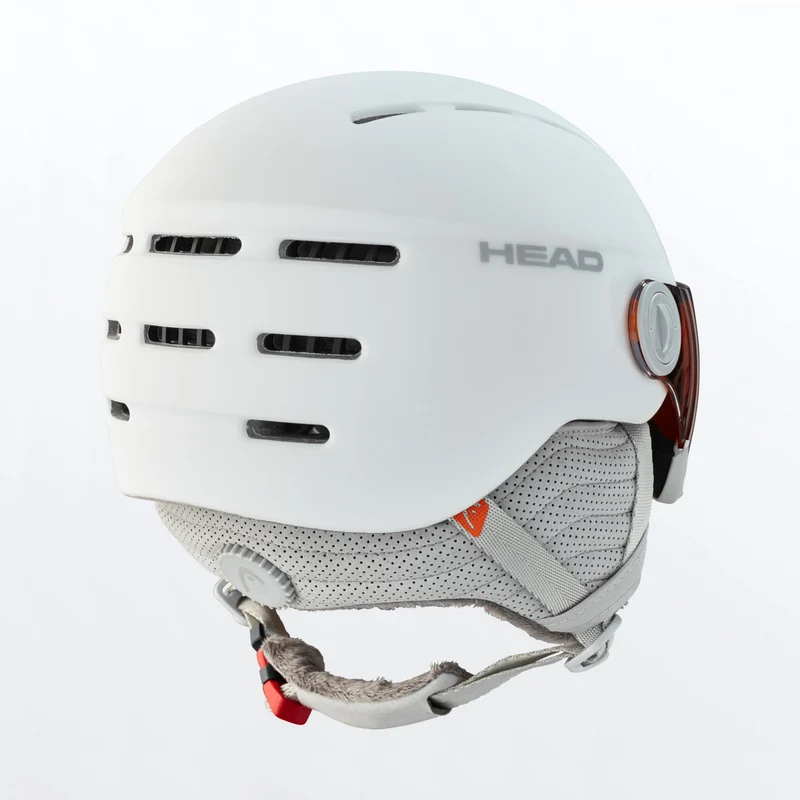 Head QUEEN Skihelm + Visier white Damen