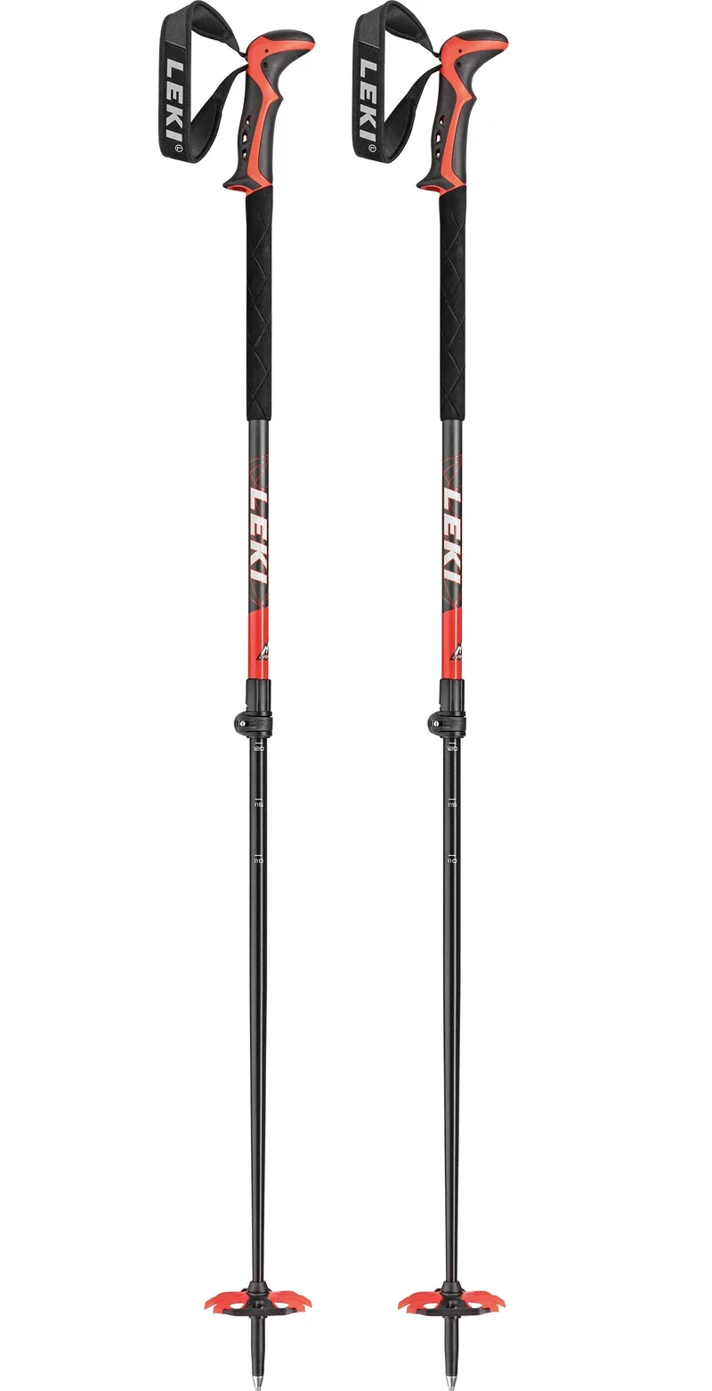 Leki HAUTE ROUTE Touringstöcke dunkelanthrazit-rot-weiß 110-150 cm