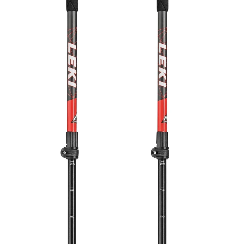 Leki HAUTE ROUTE Touringstöcke dunkelanthrazit-rot-weiß 110-150 cm