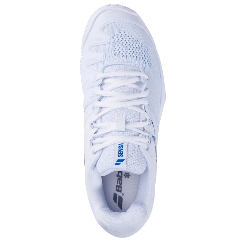 BABOLAT SENSA WOMEN Blanco/Azul SS25 (Zapatillas)